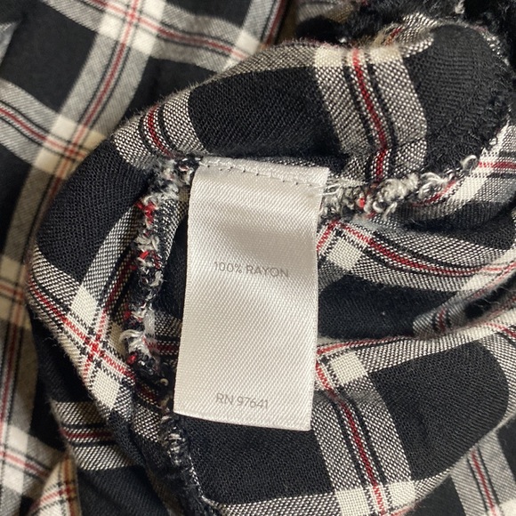 J.Jill Multi Plaid Button Front Collared Tunic Top Women's XS - Picture 7 of 9